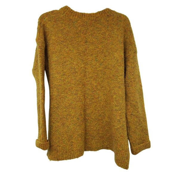 Mystree Yellow Multicolor Round Neck Long Sleeve Pullover Sweater L Womens - Picture 8 of 9